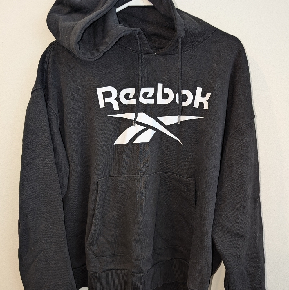Reebok Black Sweater with Vector Logo